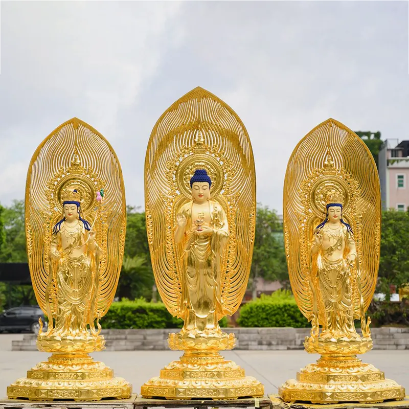 180 cm-es tajvani tiszta réz Guanyin Bodhisattva Buddha szobor