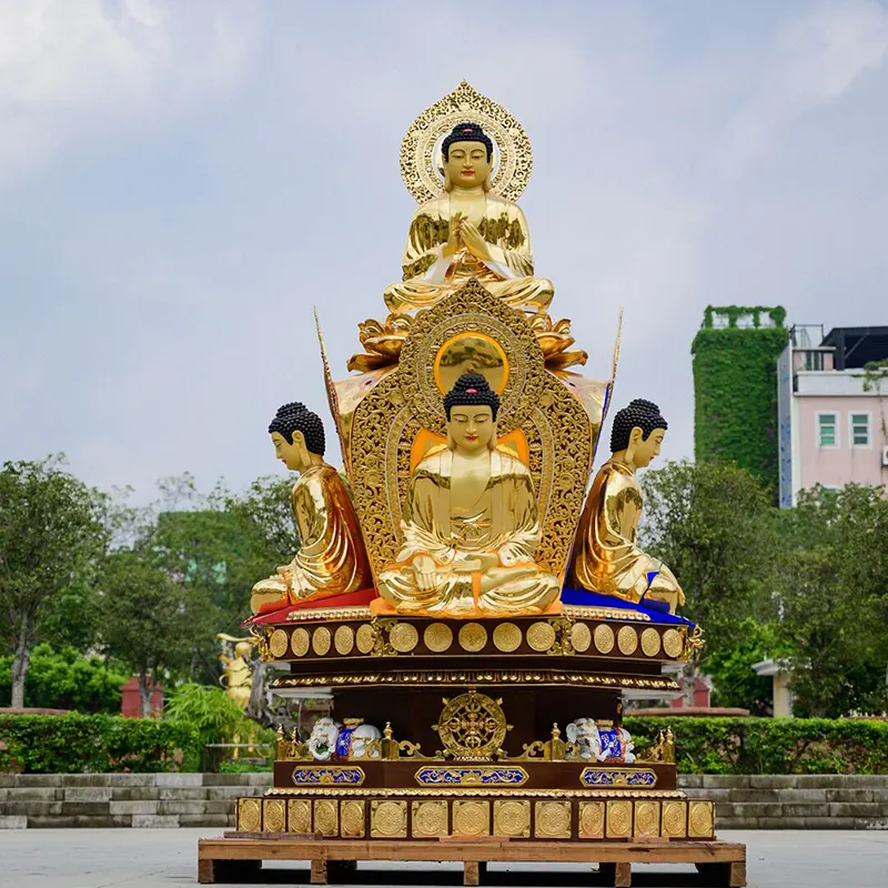 360 cm-es tiszta réz Prajnaparamita Buddha Avalokitesvara szobor