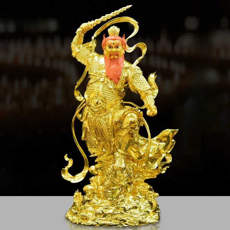 Wang Lingguan sárgaréz szobor